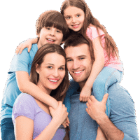 Família representando proteção Heidi Corretora de Seguros
